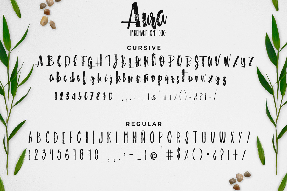 Aura font duo!, a Script Font by Andrea De Oliveira (Photo 2 of 6)