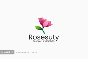 Rosesuty Gradient Colorful Logo, a Branding & Logo Template by ivan_artnivora