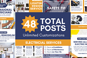 Electrician Social Marketing, a Social Media Template by ShayMadeWhat (Thumbnail 6 of 6)