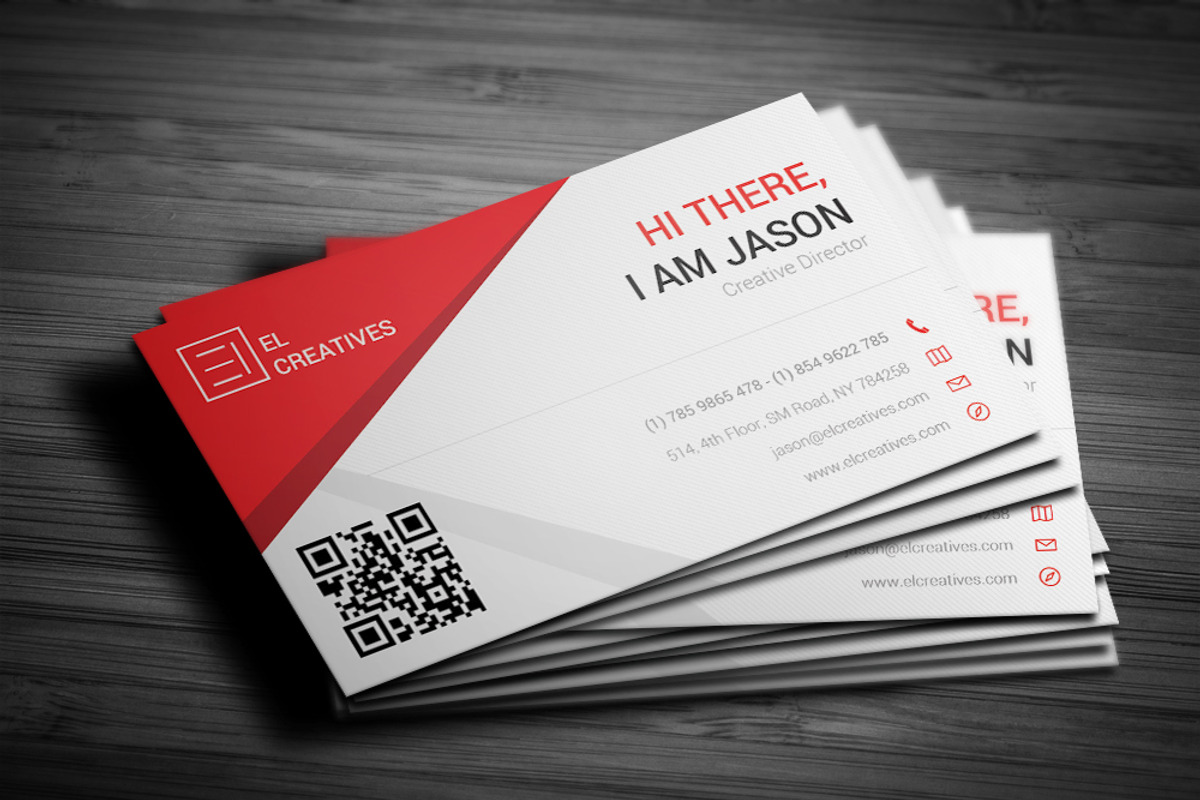 Creative Red Business Card, a Business Card Template by bouncy (Photo 1 of 4)