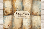 Antique Paper Junk Journal Pages, a Texture Illustration by GlamArtZhanna (Thumbnail 1 of 9)