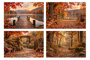 Fall Digital Backdrops BUNDLE, a Layer Style Add-On by Wild Honey Design Co. (Thumbnail 5 of 6)