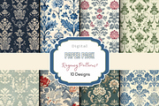 Regency Patterns Digital Paper, a Pattern Graphic by Paper & Pattern Studio (Thumbnail 1 of 9)