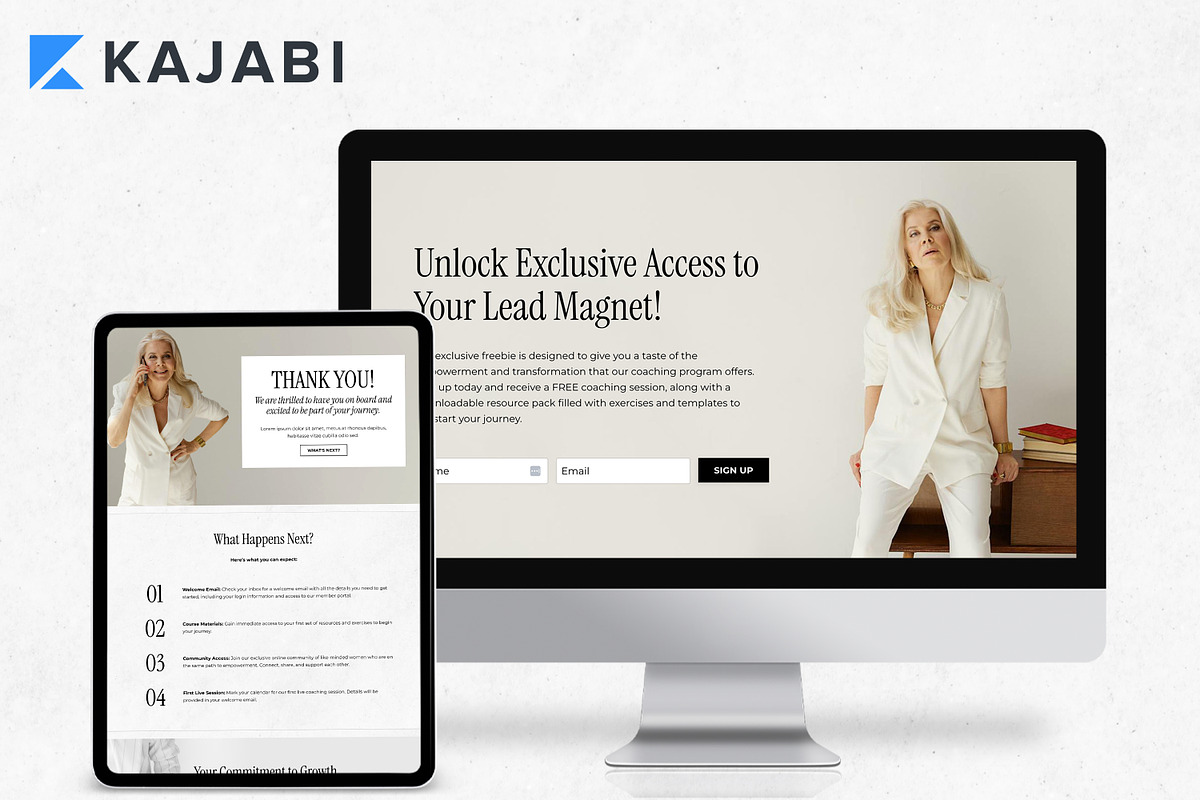Kajabi Sales Funnel Template, a Landing Page Template by Altenne | Kajabi Designer (Photo 5 of 8)