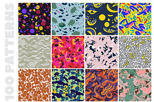 100 Eclectic Vibrant Patterns