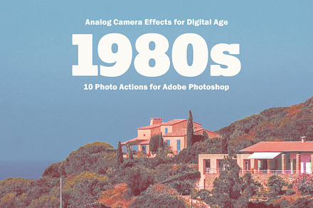 1980s Photo Actions for Photoshop