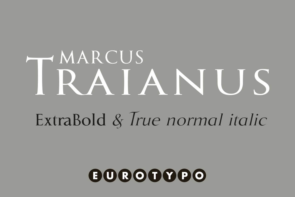 MarcusTraianus ExtraBld&Italic