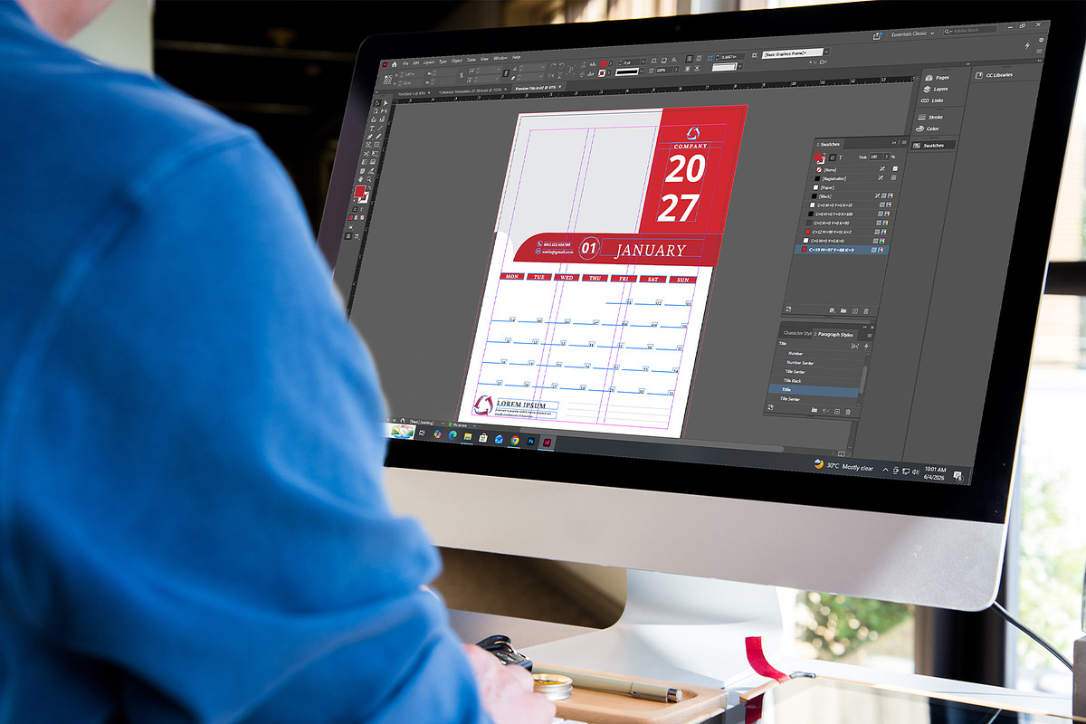 Wall Calendar 2026-2028, a Stationery Template by Design Zone (Photo 7 of 7)