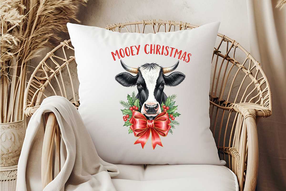 Mooey Christmas PNG, an Illustration by DreamCafeArt (Photo 6 of 7)