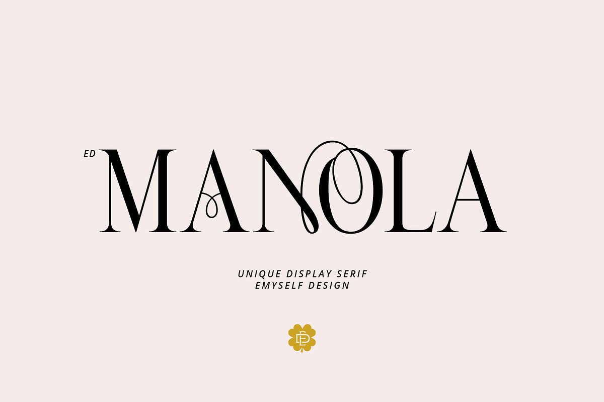 ED Manola - Unique Serif, a Serif Font by Emyself Design (Photo 1 of 12)