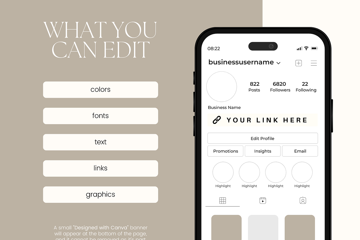 Canva Link in Bio Template, a Landing Page Template by Branding Babe Co. (Photo 4 of 5)