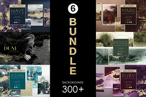 BUNDLE  300+ Backgrounds 6 in 1