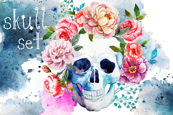 Vector Set Skull preview 5