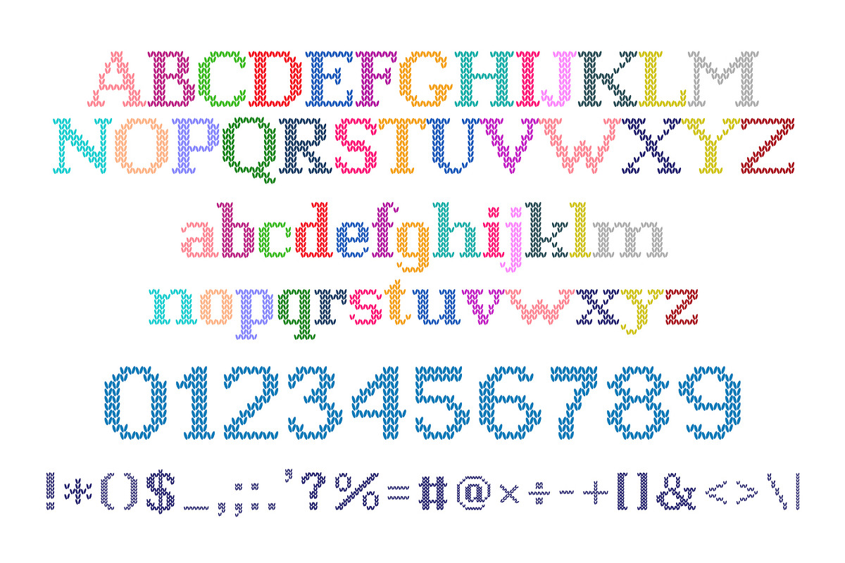 Knitto Font, a Symbol Font by OWPictures (Photo 5 of 5)