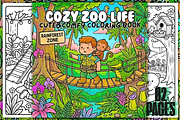 Cozy Zoo Life Cute&Comfy Coloring, a Decorative Illustration by Design Station (Thumbnail 1 of 3)
