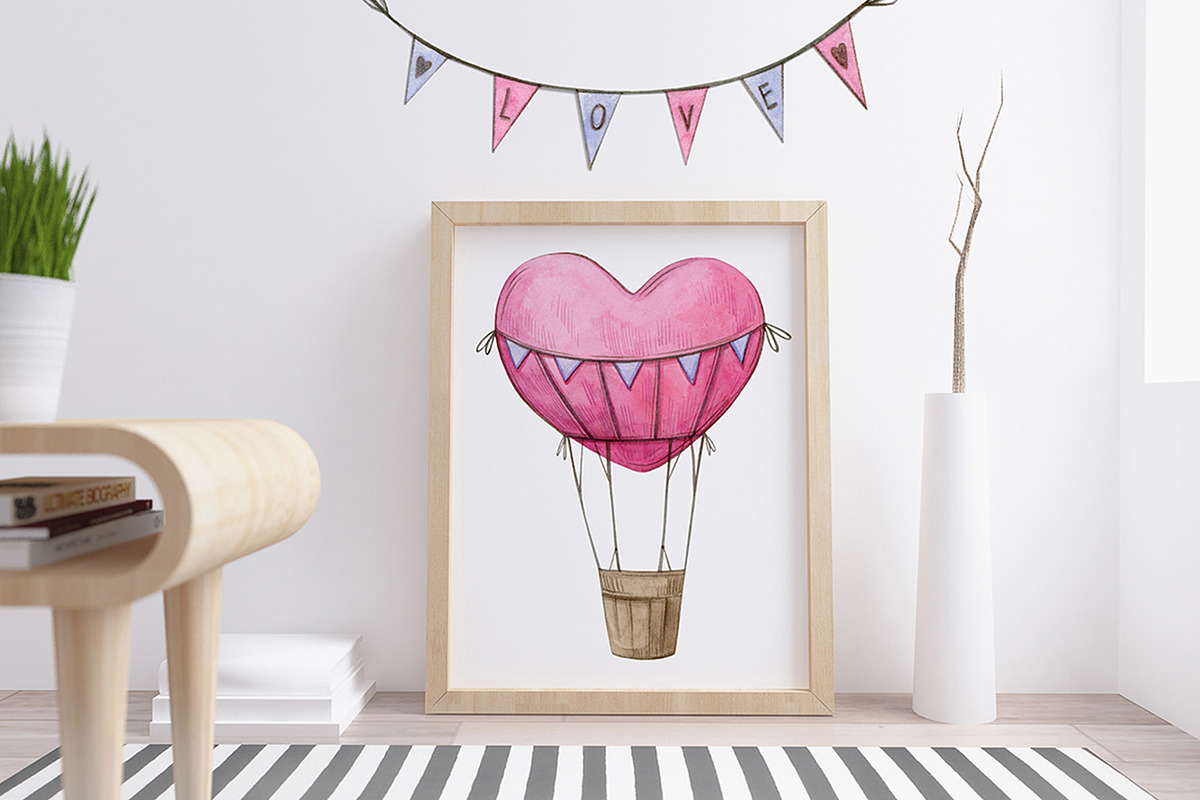 Valentine's Day Collection, an Animal Illustration by Aquarellka (Photo 8 of 8)