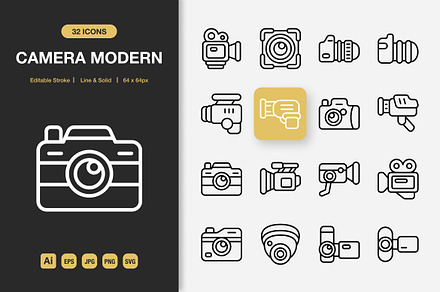 Camera Modern Icons