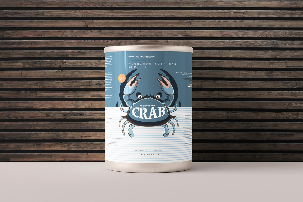 Aluminum Food Can Mockups - Large, a Cups & Container Mockup by pmvch (Photo 15 of 31)