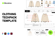 Clothing Techpack Template, a Presentation Template by Monolime (Thumbnail 1 of 5)