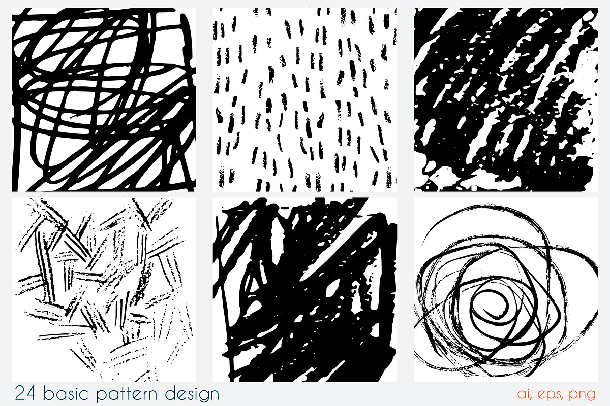 Art collage vector collection, a Pattern Graphic by Kate Art (Photo 13 of 18)