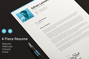 4 Pieces Resume, a Resume Template by sz81 (Thumbnail 3 of 4)