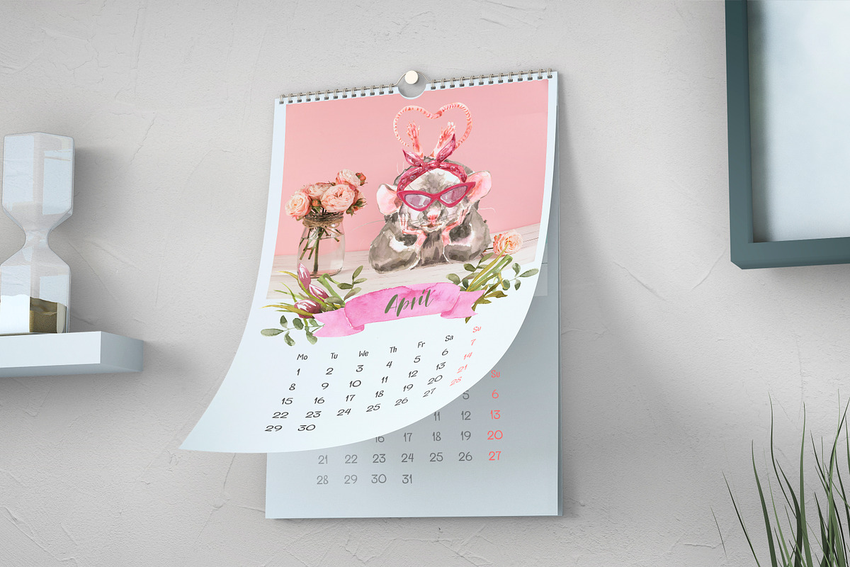 Mini Rats Watercolor Collection, an Illustration by Cat In Colour (Photo 8 of 10)