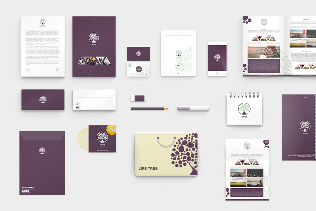 LifeTree - Brand Identity, a Books & Magazine Mockup by MusiqueDesigns (Photo 3 of 4)