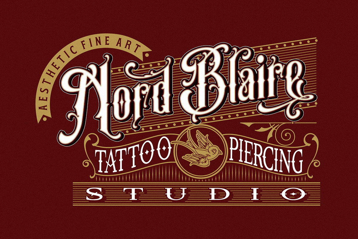 Dansburg, a Blackletter Font by uncurve (Photo 3 of 9)