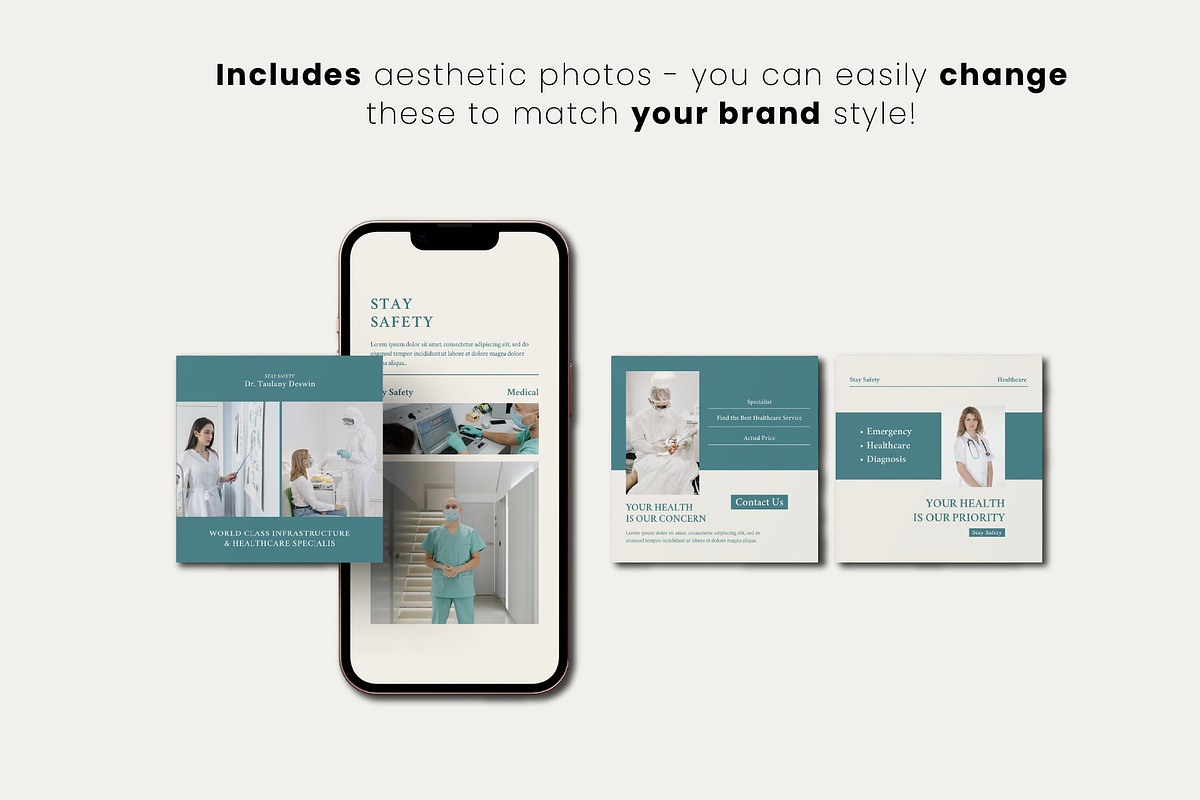 Clinic & Dentist Social Templates preview 7