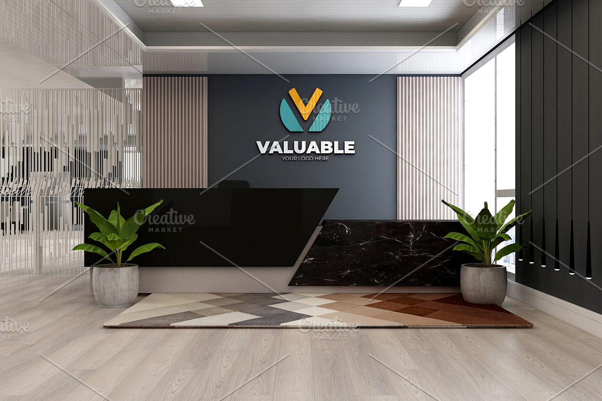 PSD Office Room Company Logo Mockup, a Product Mockup by Ayy (Photo 20 of 23)