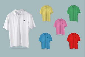 3 Polo Shirt Mockups