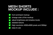 mesh shorts mockup, a Bottom Mockup by yalanois (Thumbnail 4 of 5)