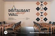 Restaurant Wall Mockup, an Advertising Mockup by Rahardi Creative (Thumbnail 1 of 4)
