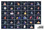 Online Shopping vector illustrations, a Templates & Theme by Grivina's shop (Thumbnail 21 of 26)