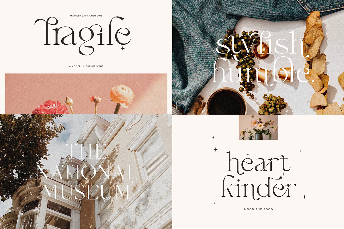 Modern Elegant Font Bundle 2, a Serif Font by Sans & Sons (Photo 3 of 11)