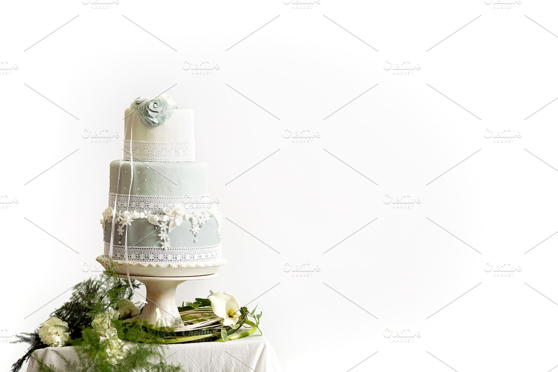 Styled Wedding Cake - Marzipan, an Arts & Entertainment Photo by JustLikeMyDesktop