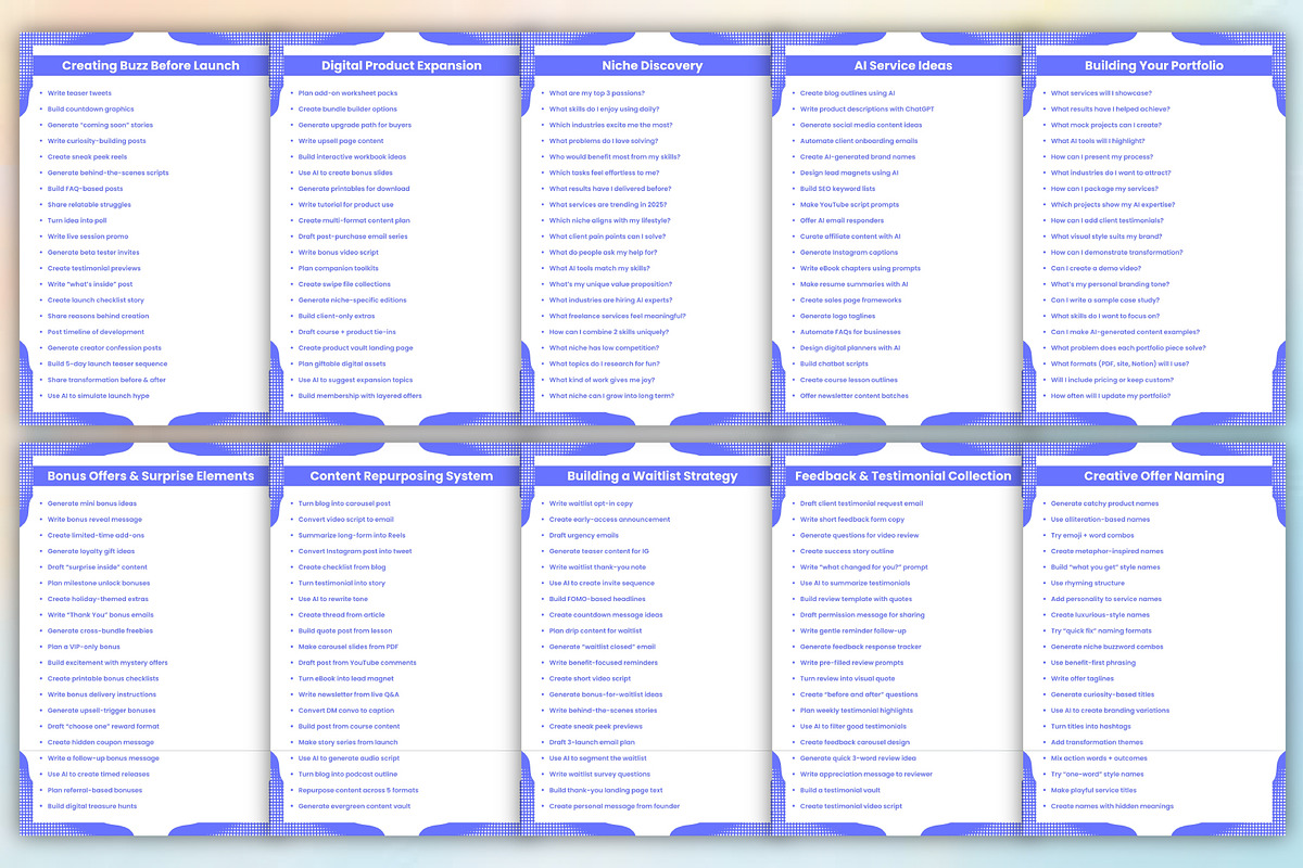 AI Freelancer Toolkit 1000+ Prompt, a Stationery Template by Designmela01 (Photo 5 of 6)