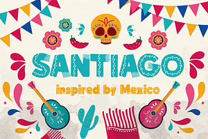 Santiago - Authentic Mexican Type, a Sans Serif Font by HipFonts