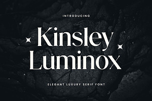Kingsley Luminox Luxury Serif Font