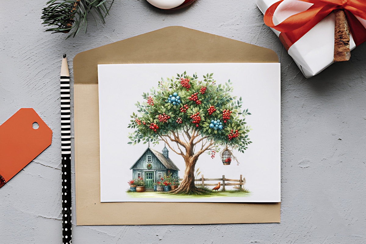 Christmas Tree & Ornaments Cliapart, an Illustration by RobertsArt (Photo 5 of 7)