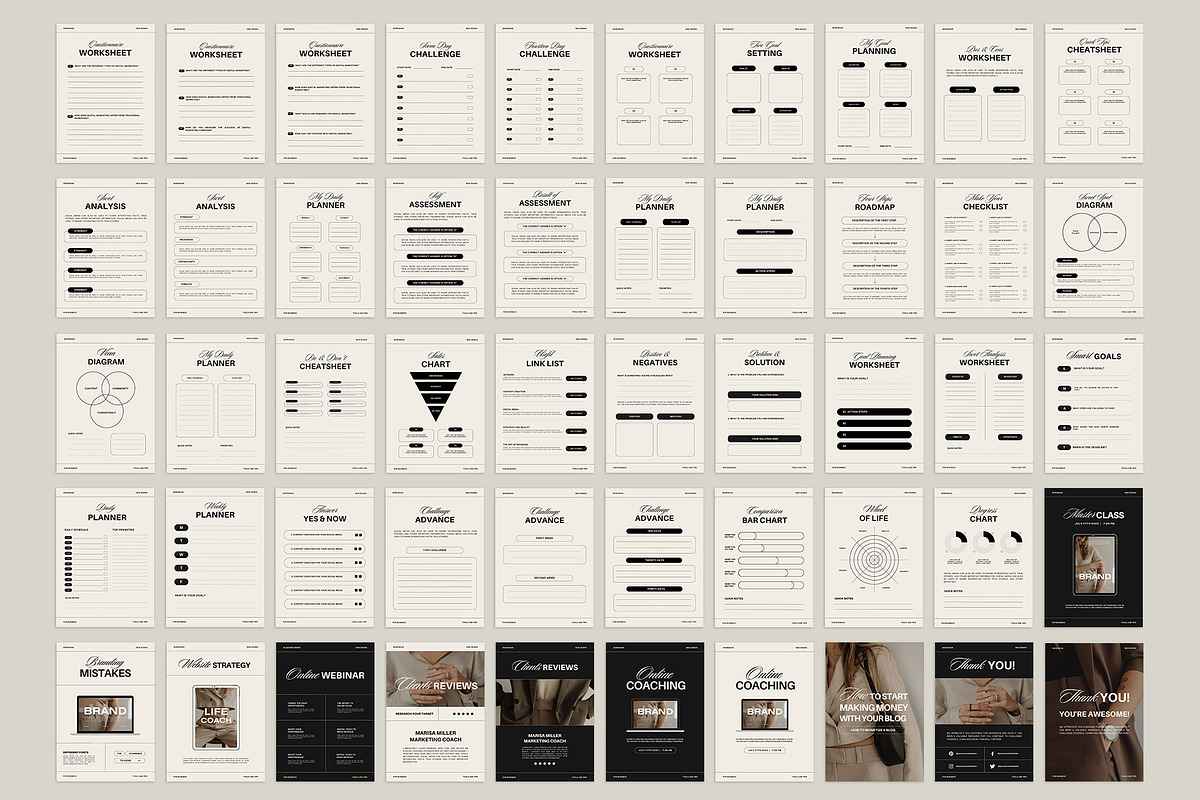 Big Coach Bundle Canva VI, a Marketing Template by Instprofi | Studio Estimo (Photo 10 of 33)