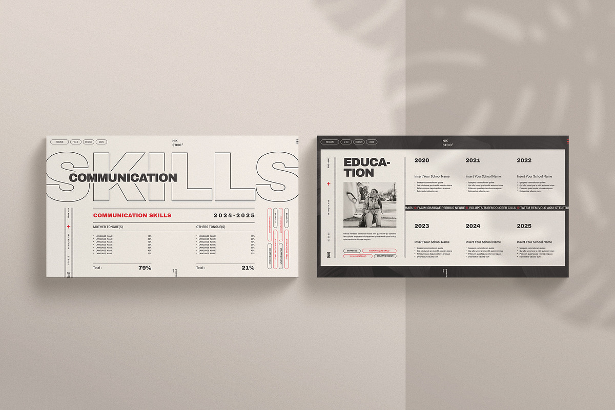 Resume Presentation Template, a Presentation Template by E-Type (Photo 2 of 5)