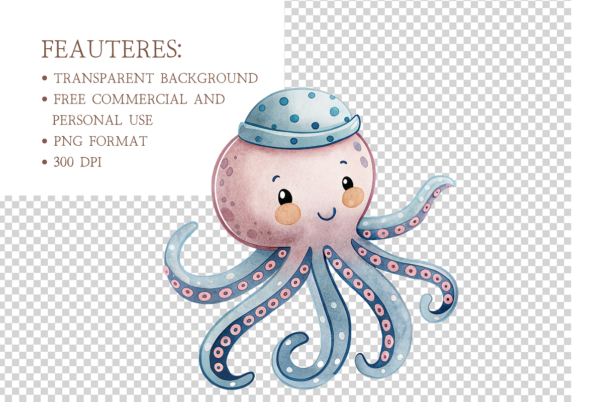 Under the Sea Marine PNG Set, an Illustration by MockupWizard (Photo 4 of 5)
