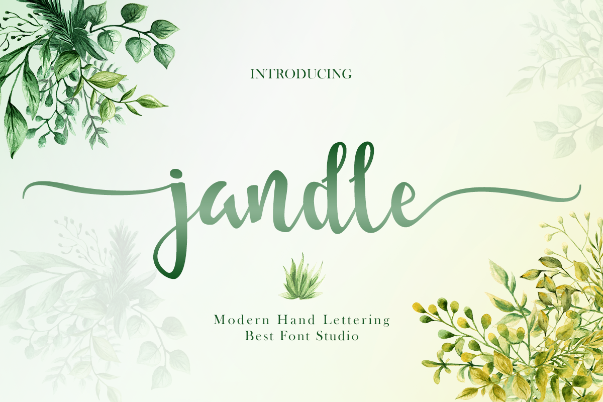 Jandle Script Font, a Script Font by Graphic Deal (Photo 7 of 7)