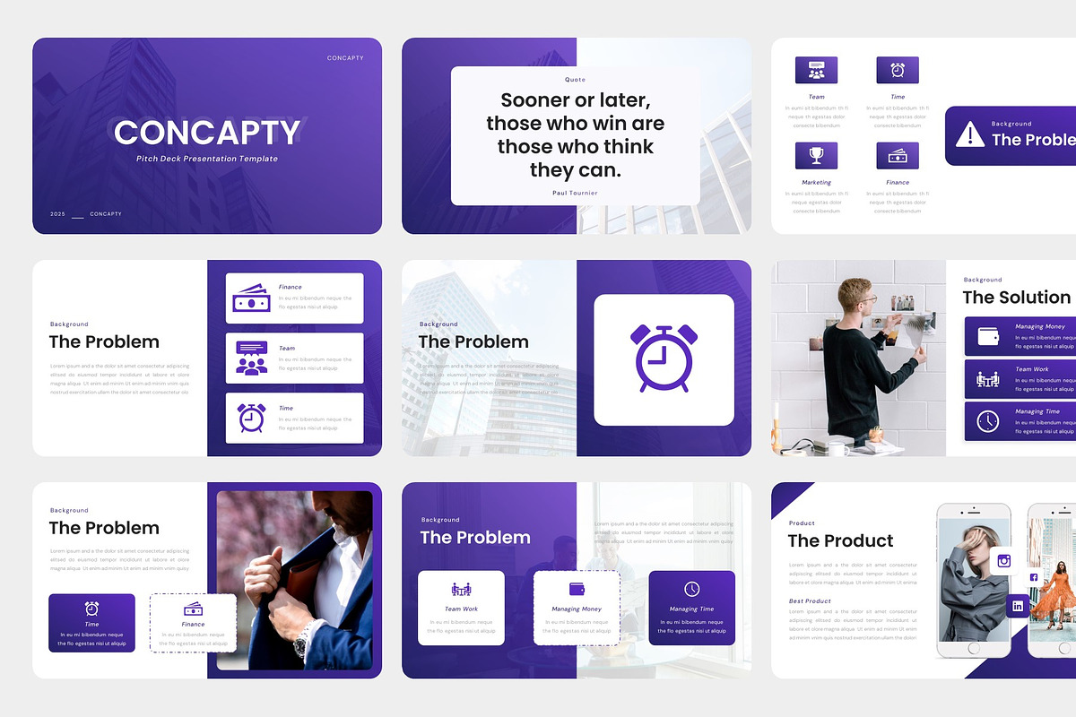 Concapty – Pitch Deck Google Slides, a Presentation Template by Ermedia Studio (Photo 2 of 6)