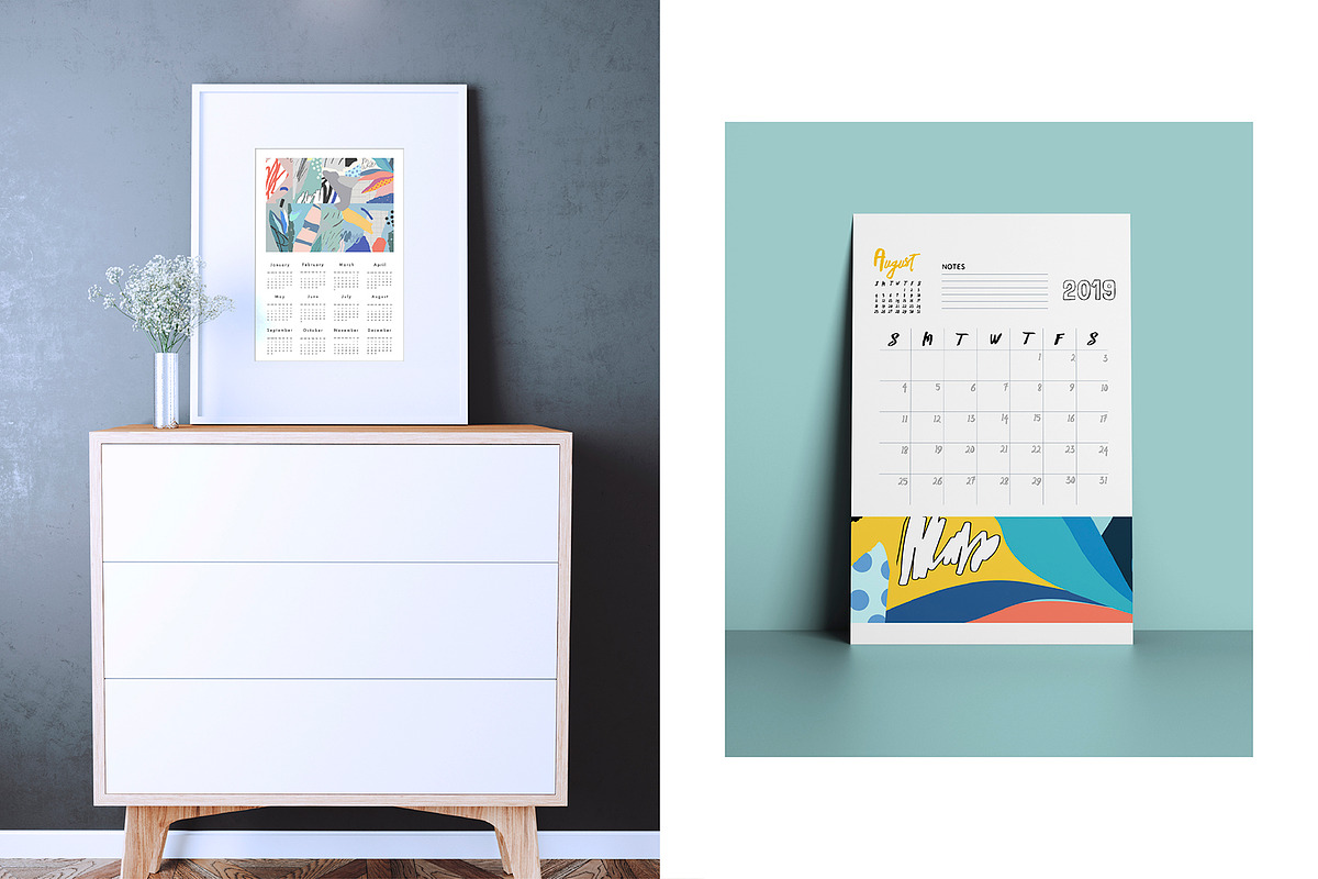 2019 calendars + planners, a Stationery Template by Lera Efremova (Photo 11 of 13)