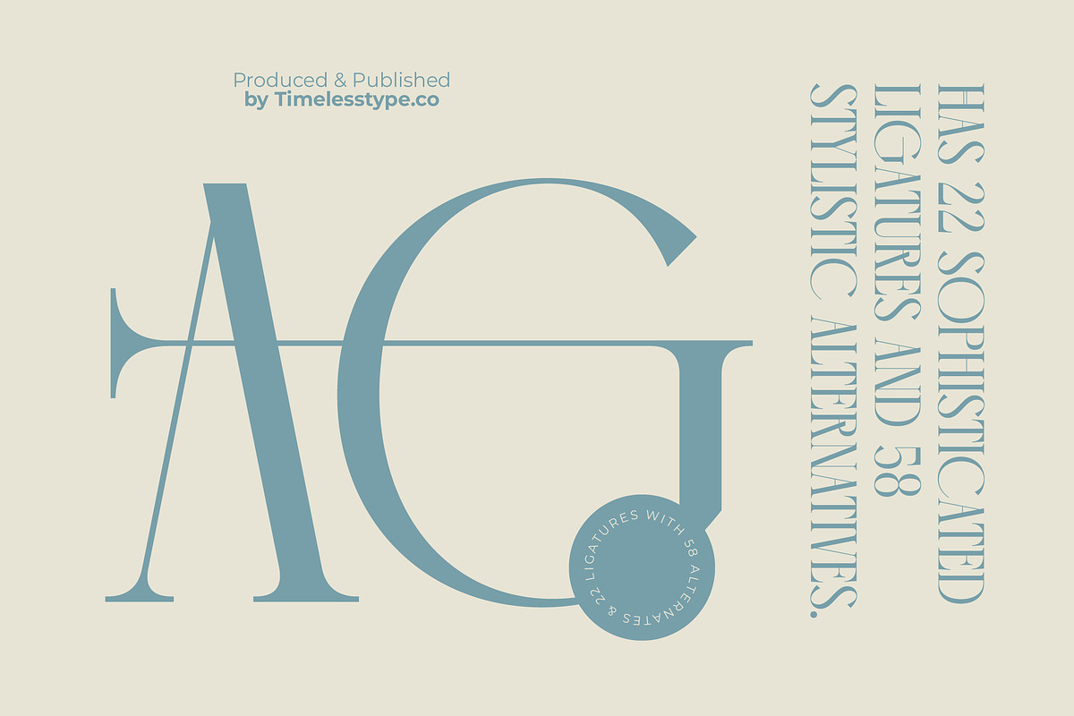 Comela Elegant Ligature Serif, a Serif Font by timelesstype.co (Photo 12 of 20)