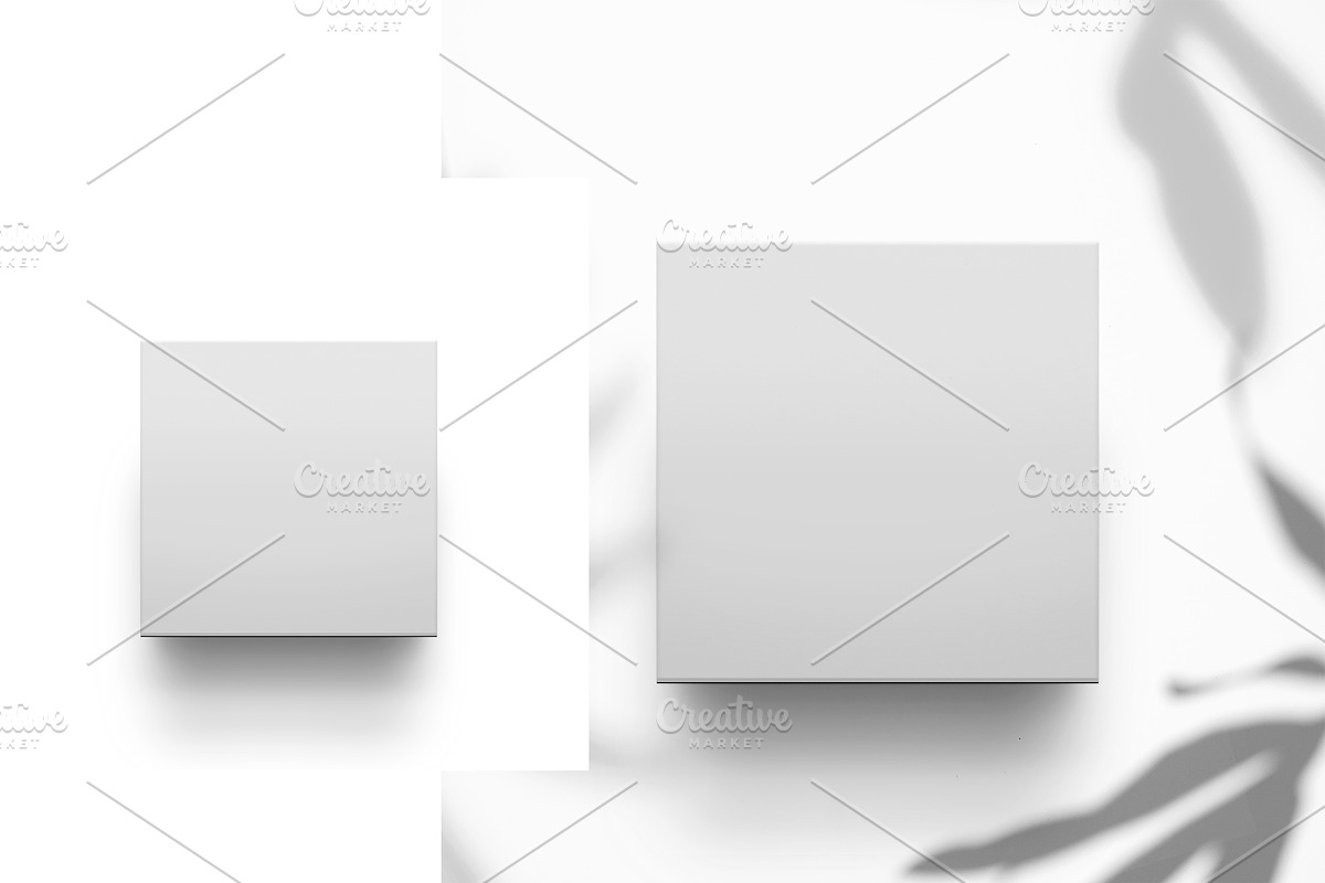 SET of 4 SQUARE COASTERS, a Product Mockup by Moonlight Creative (Photo 7 of 9)