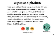 Cupcake Alphabet and font, a Sans Serif Font by Olillia (Thumbnail 4 of 5)