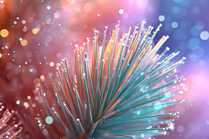 Colorful abstract plant close-up with dreamy bokeh, a Nature Photo by AlyaAnd